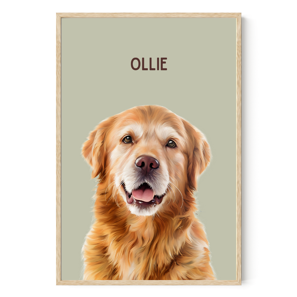 Modern Custom Pet Portrait