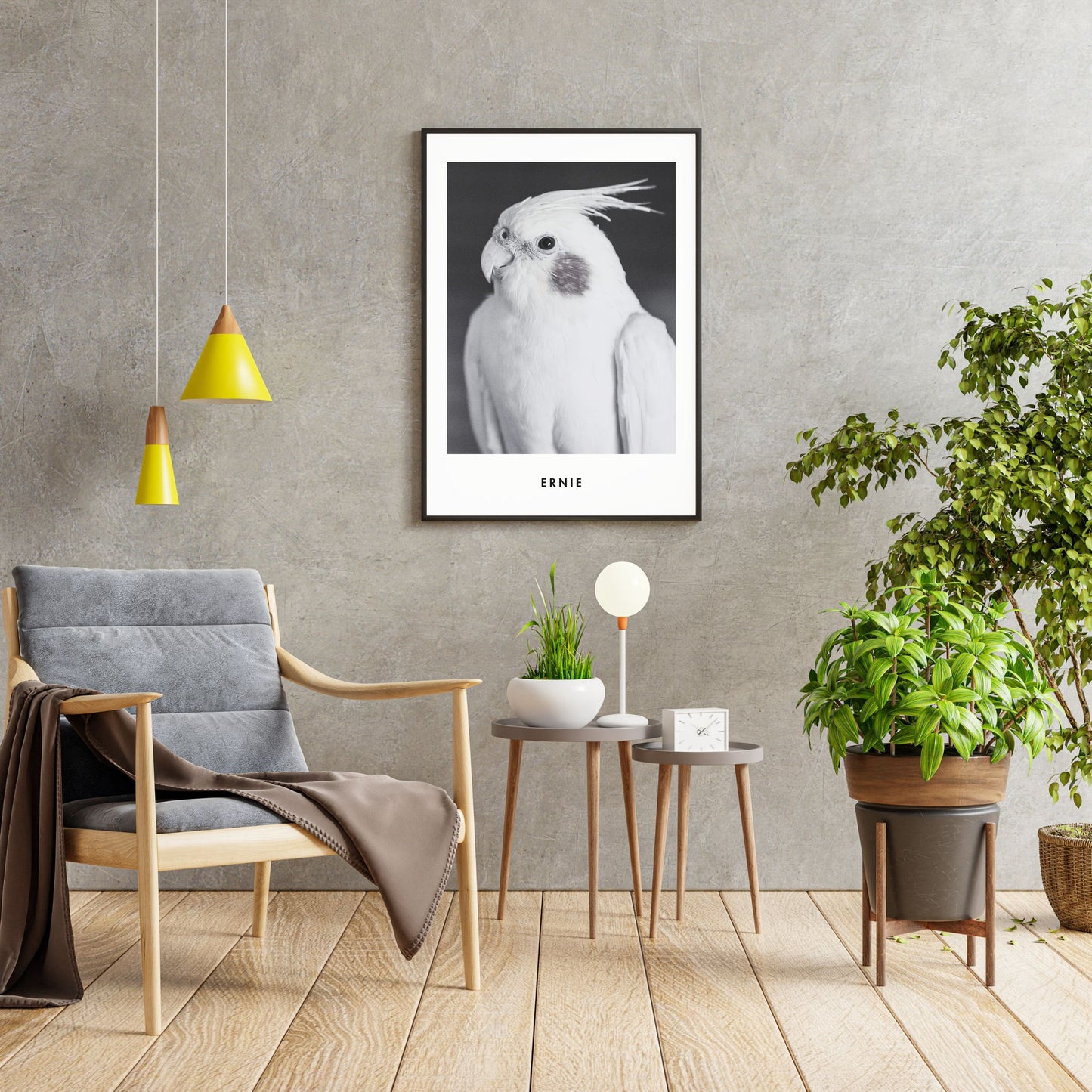 Monochrome Custom Pet Portrait