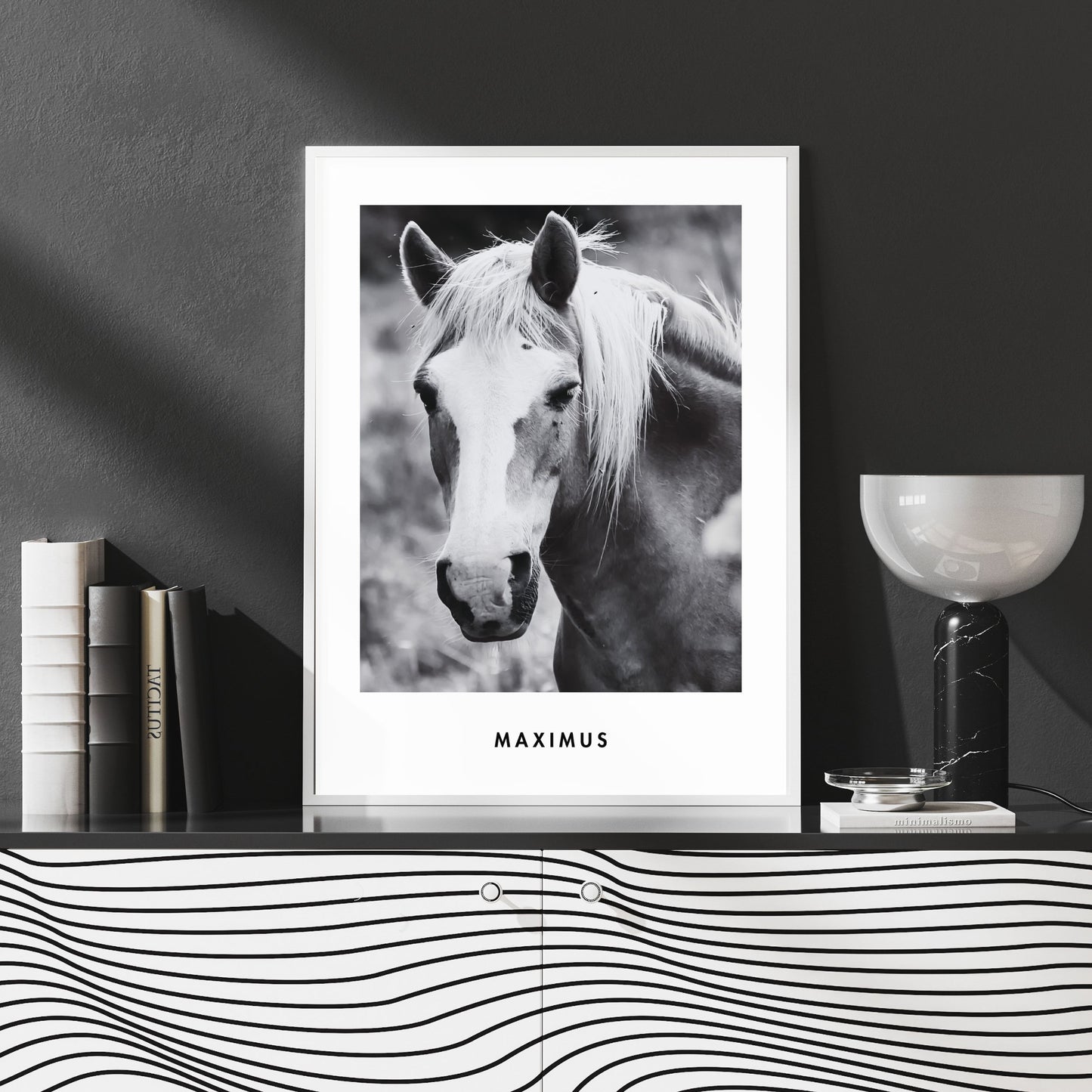 Monochrome Custom Pet Portrait
