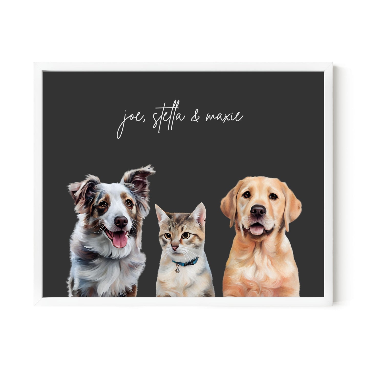 Multi Pet Custom Portrait