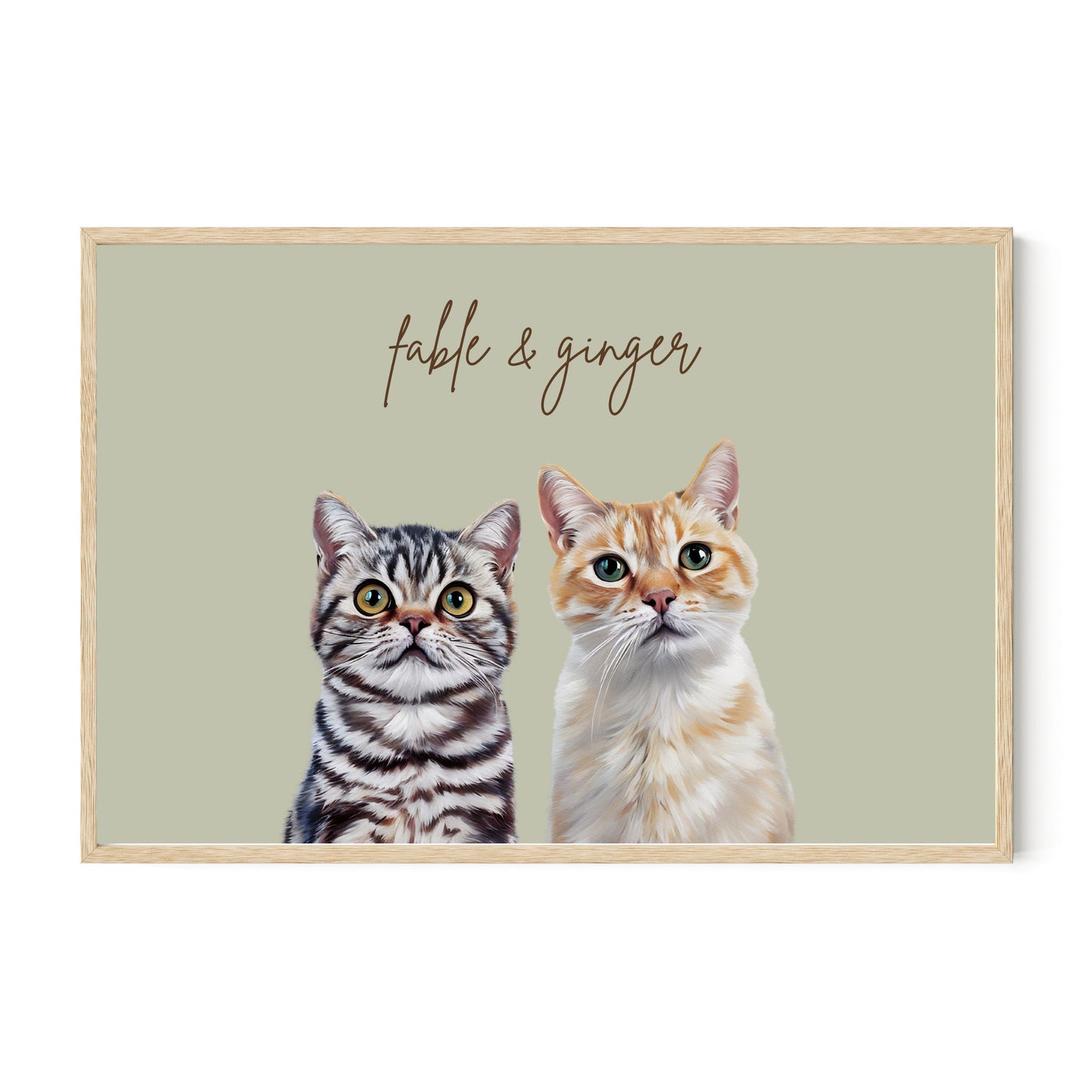 Multi Pet Custom Portrait