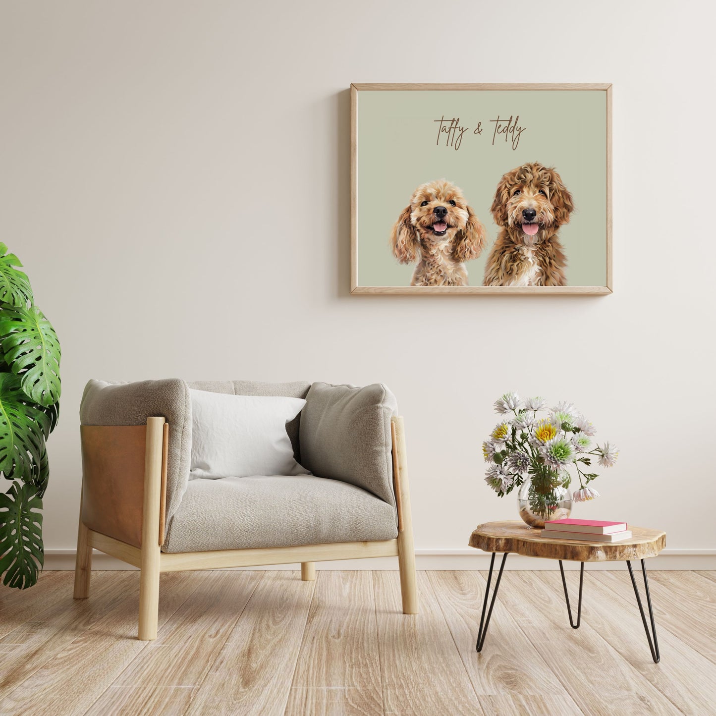 Multi Pet Custom Portrait