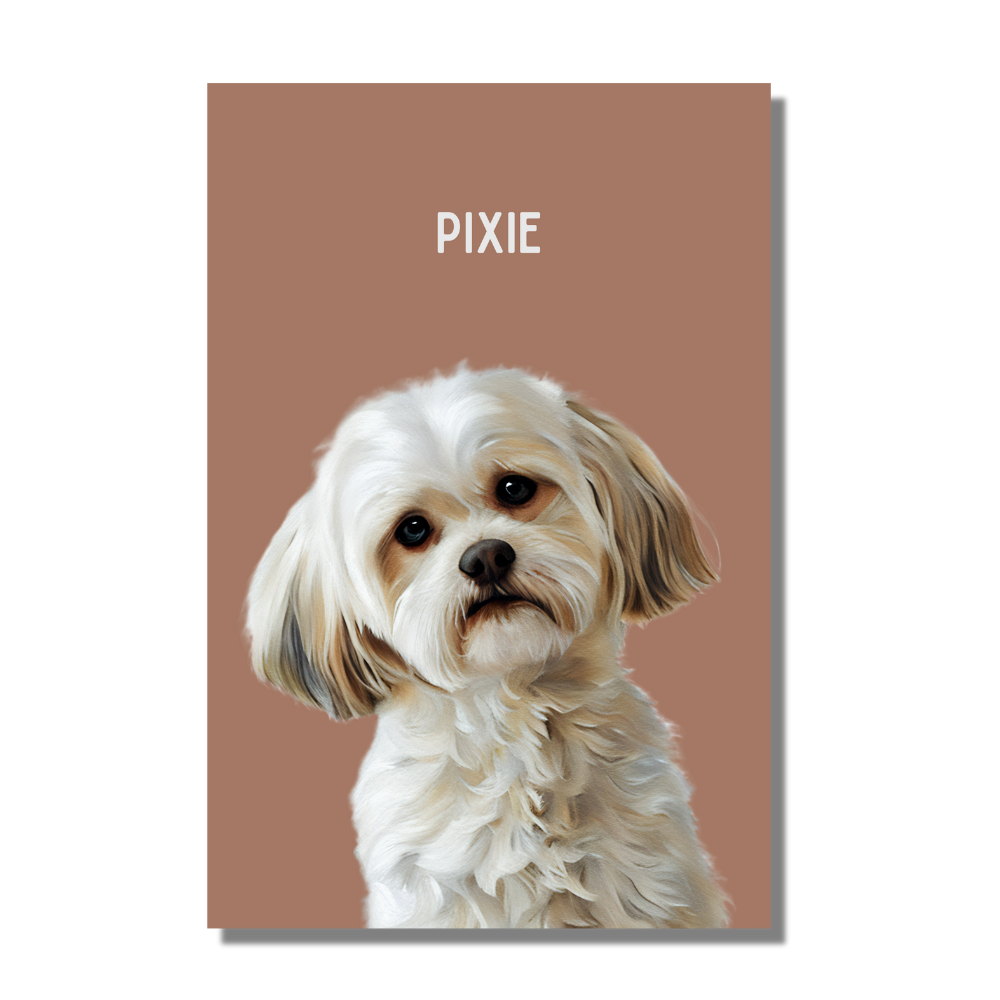 Modern Custom Pet Portrait