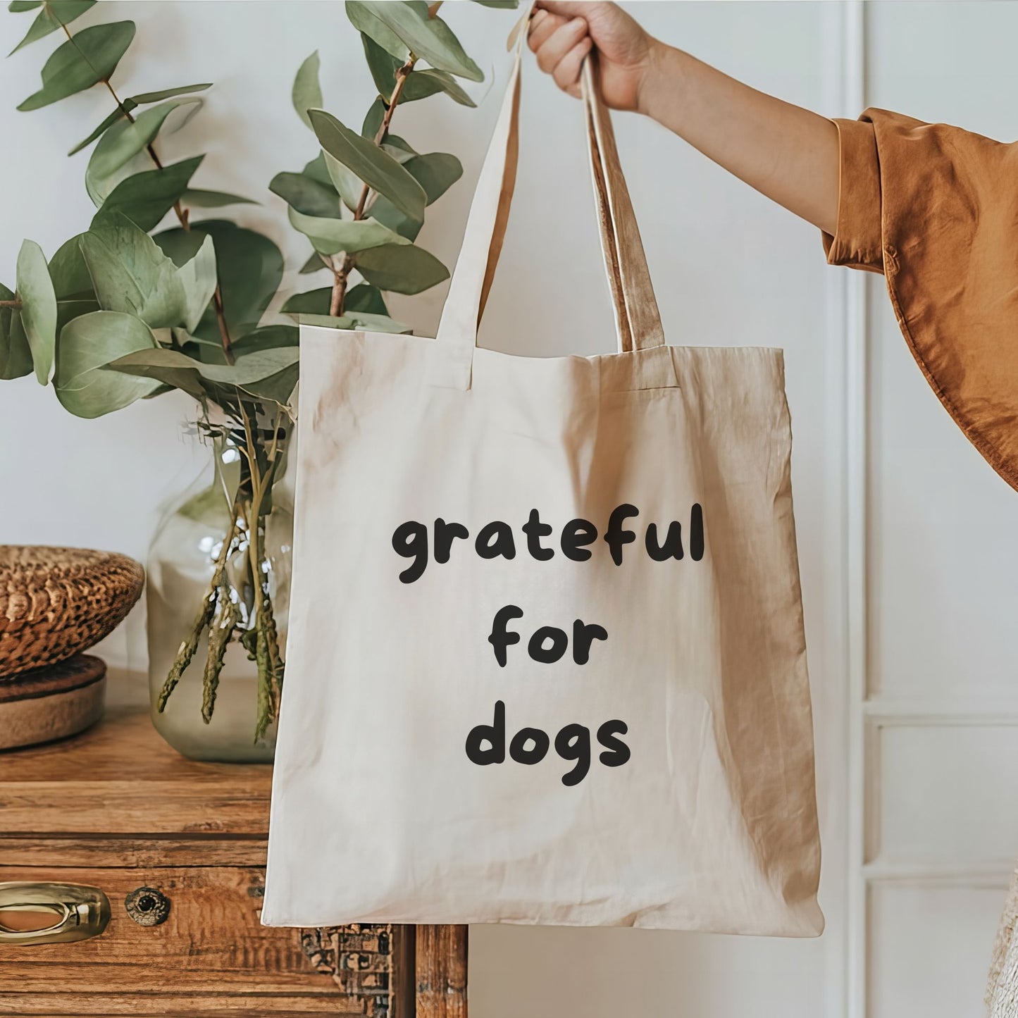 Grateful For Dogs Tote