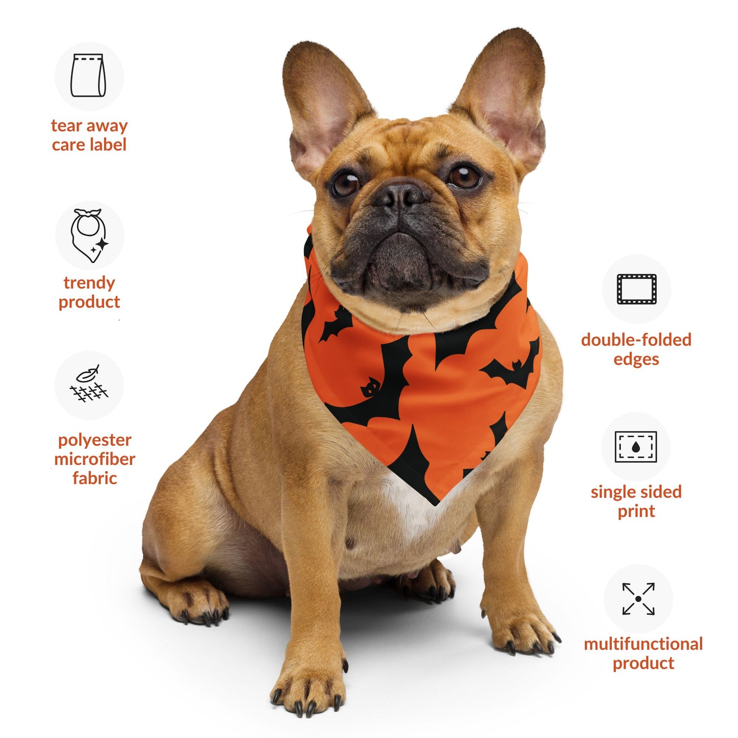 Bat Halloween Dog Bandana