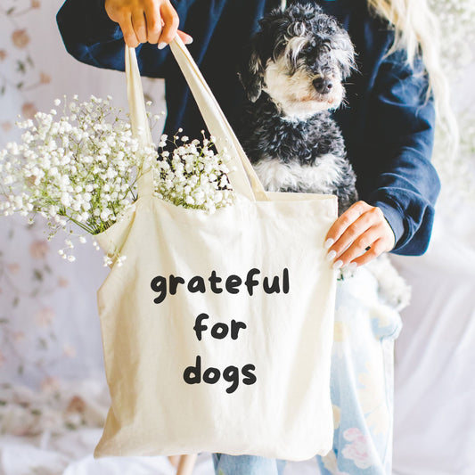 Grateful For Dogs Tote