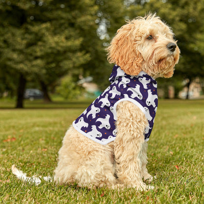 Purple Ghost Dog Hoodie