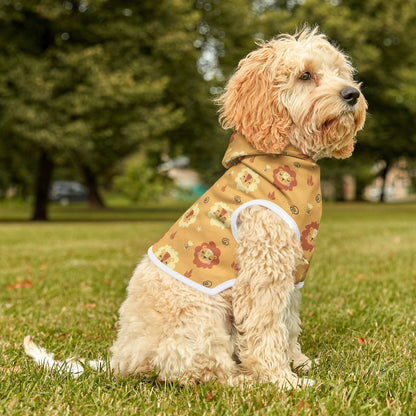 Yellow Lion Dog Hoodie