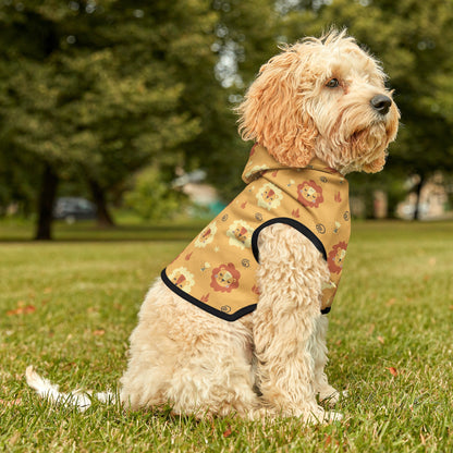 Yellow Lion Dog Hoodie