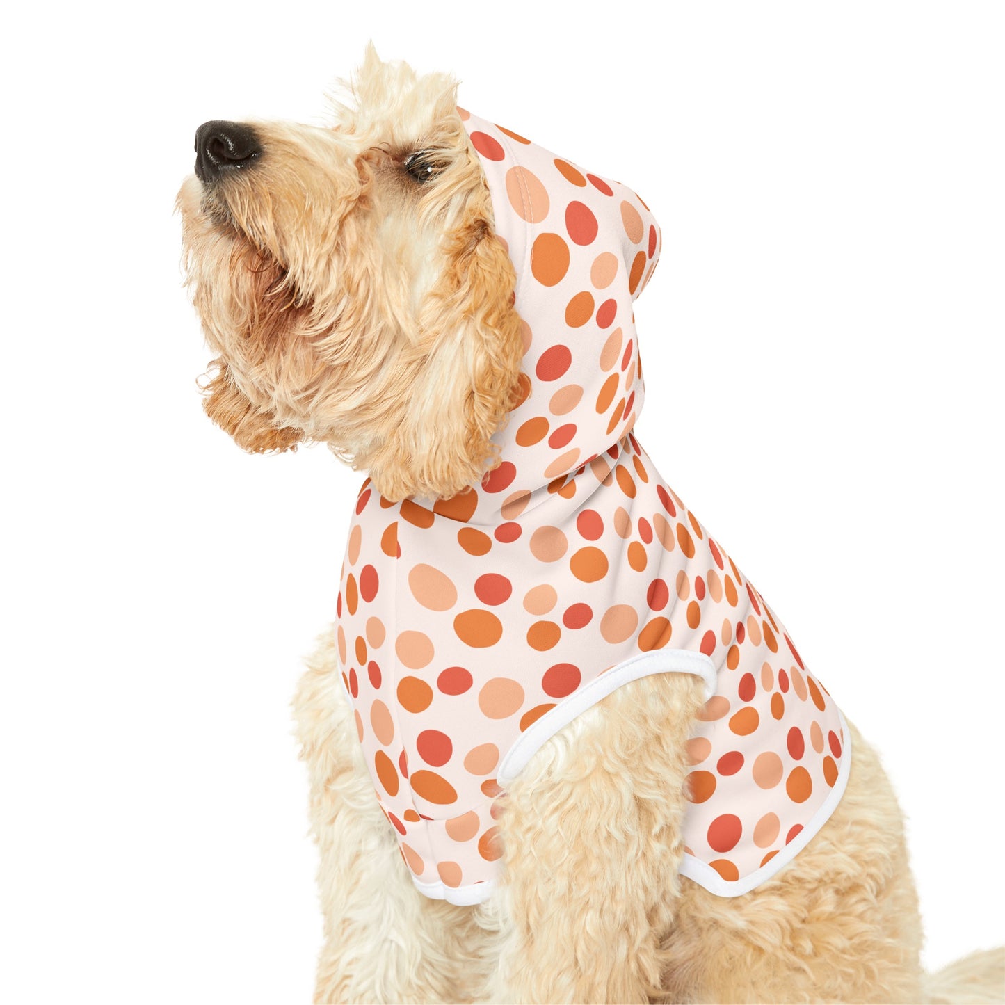 Orange Polka Dog Hoodie