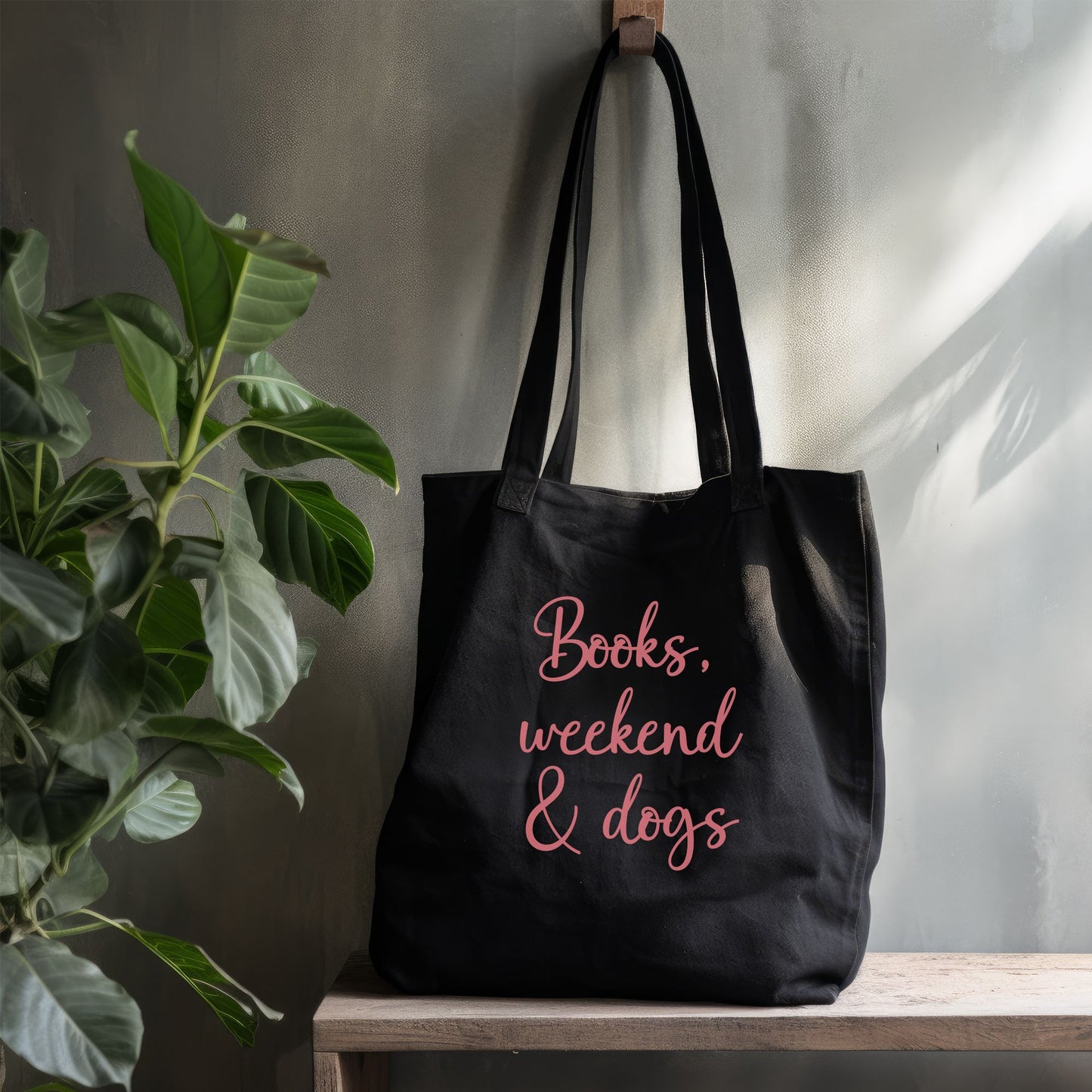 Books, Weekend & Dogs Tote