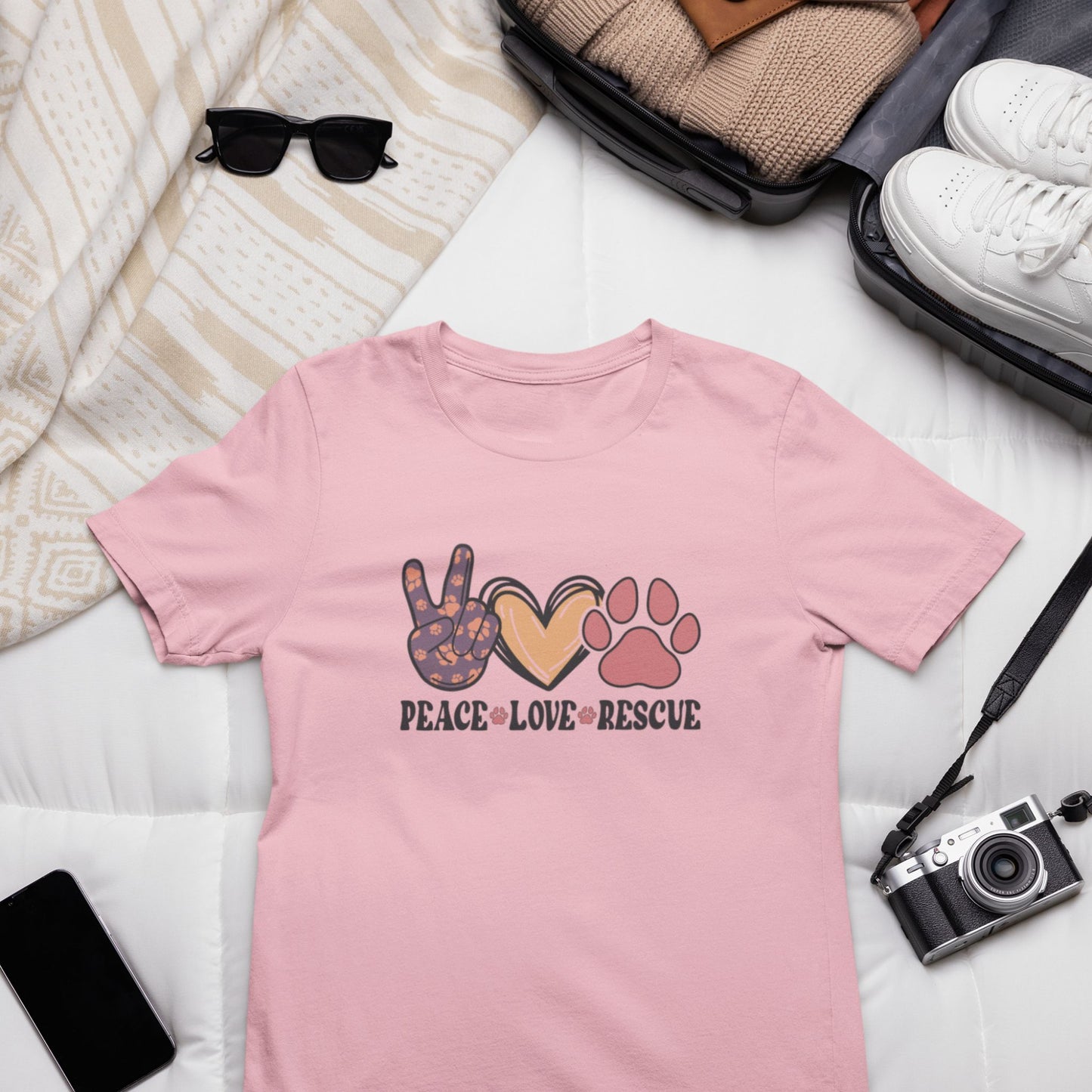 Peace Love Rescue Tee