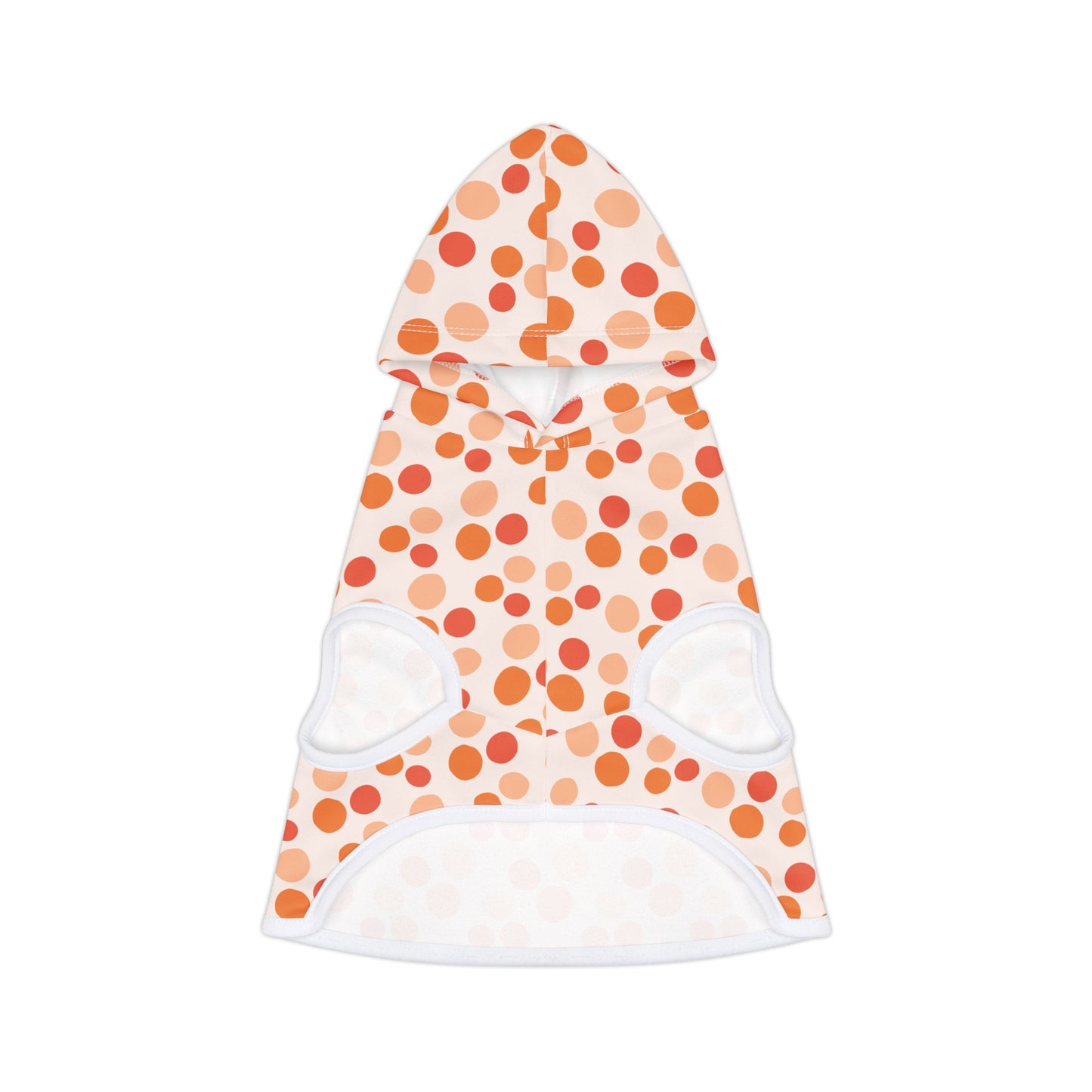 Orange Polka Dog Hoodie