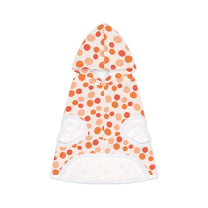 Orange Polka Dog Hoodie