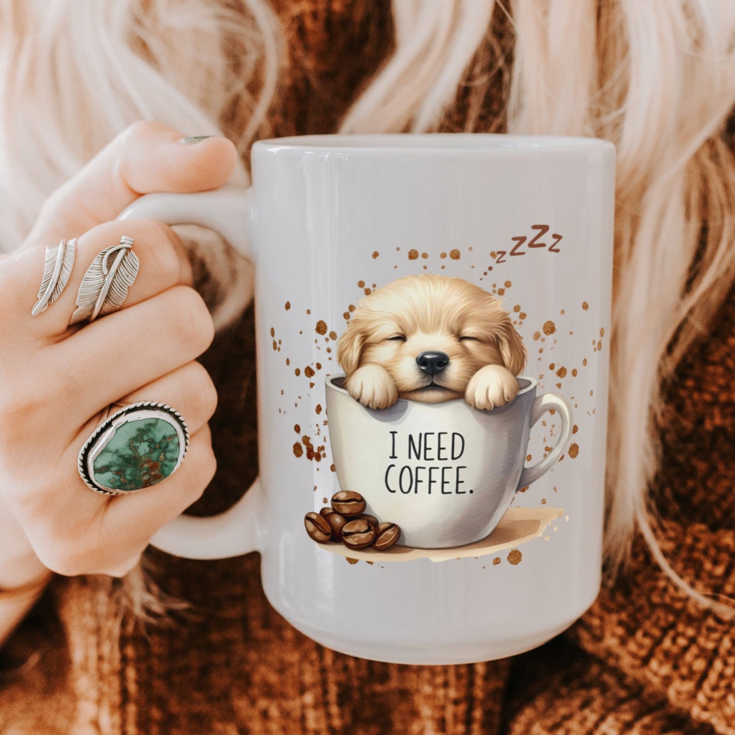 I Need Coffee Labrador Mug