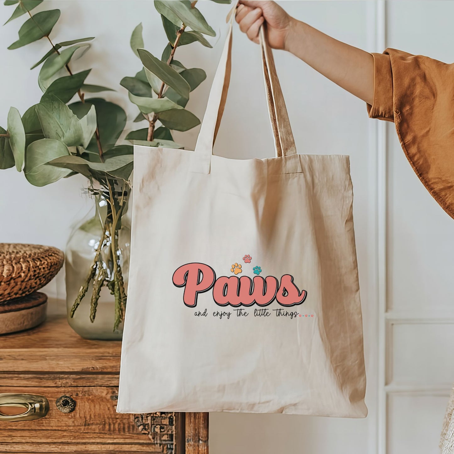 Paws & Enjoy Lil Things In Life Tote