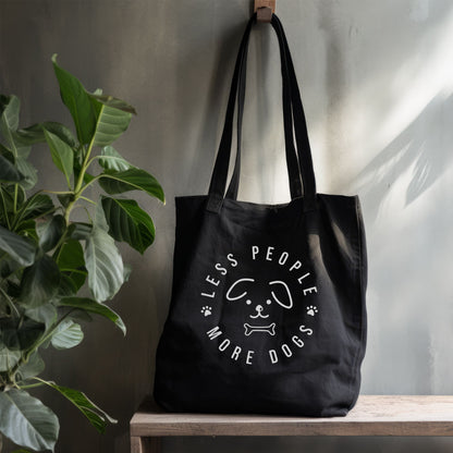 Less People More Dogs Tote