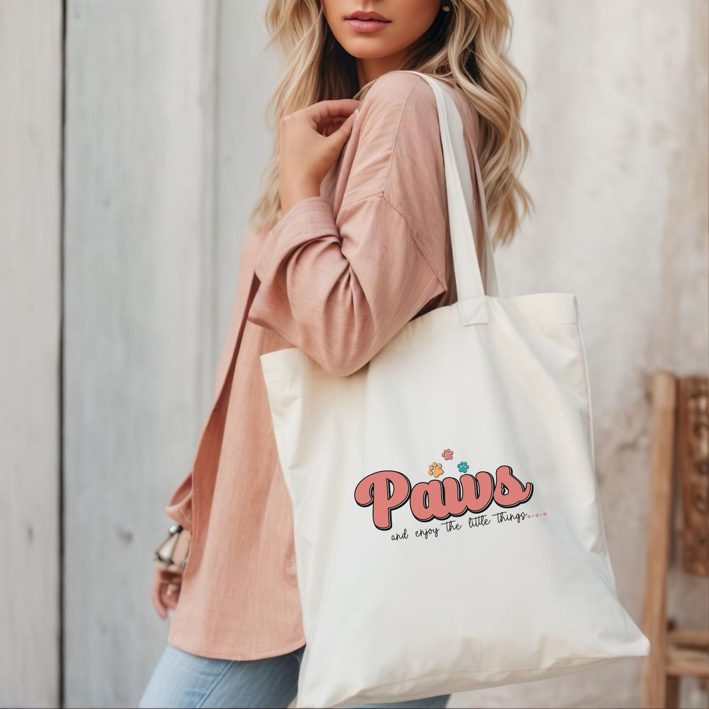 Paws & Enjoy Lil Things In Life Tote