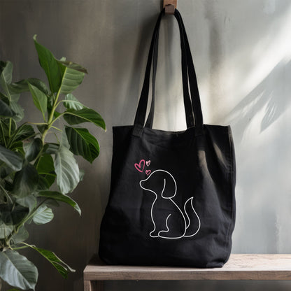 Te Amo Dog Doodle Tote