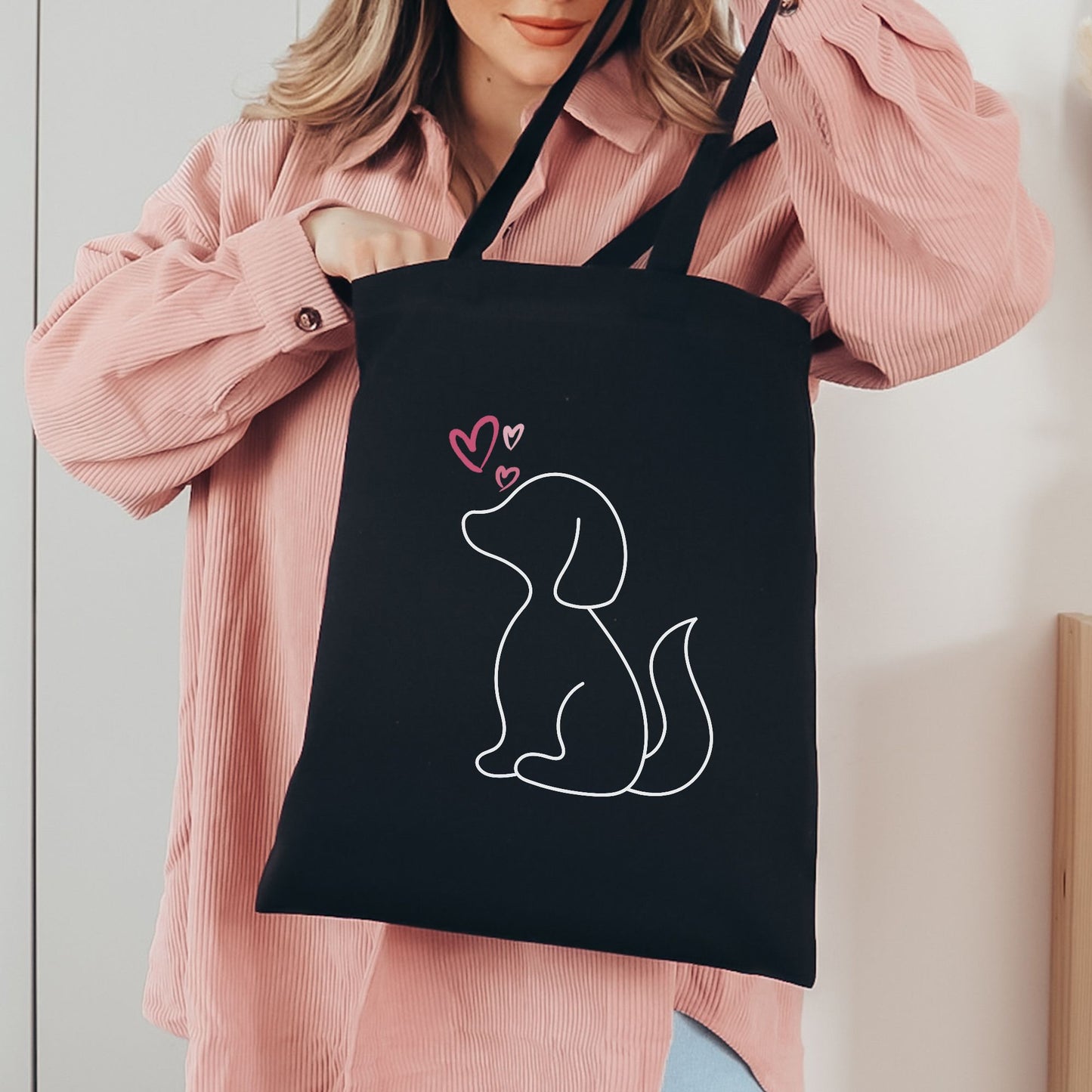 Te Amo Dog Doodle Tote