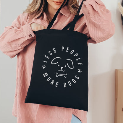 Less People More Dogs Tote