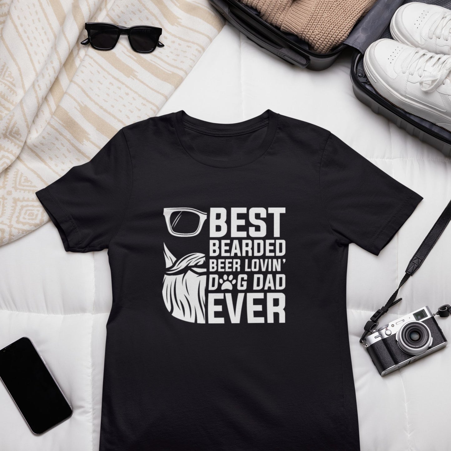 Best Bearded Dog Dad Tee