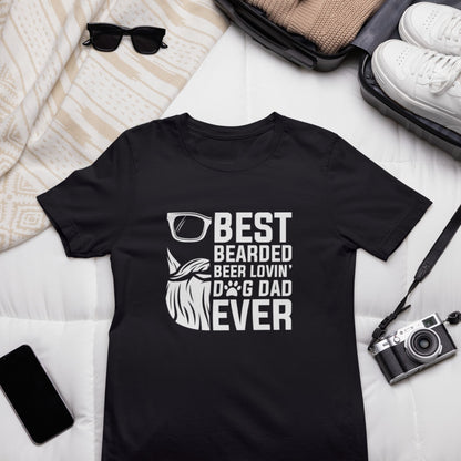 Best Bearded Dog Dad Tee