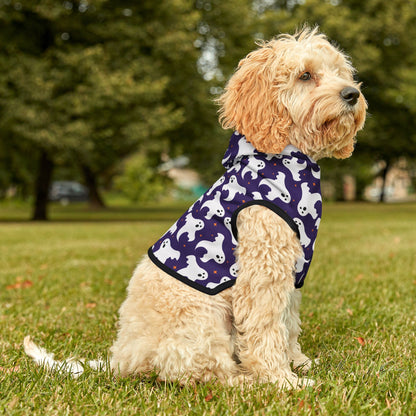 Purple Ghost Dog Hoodie