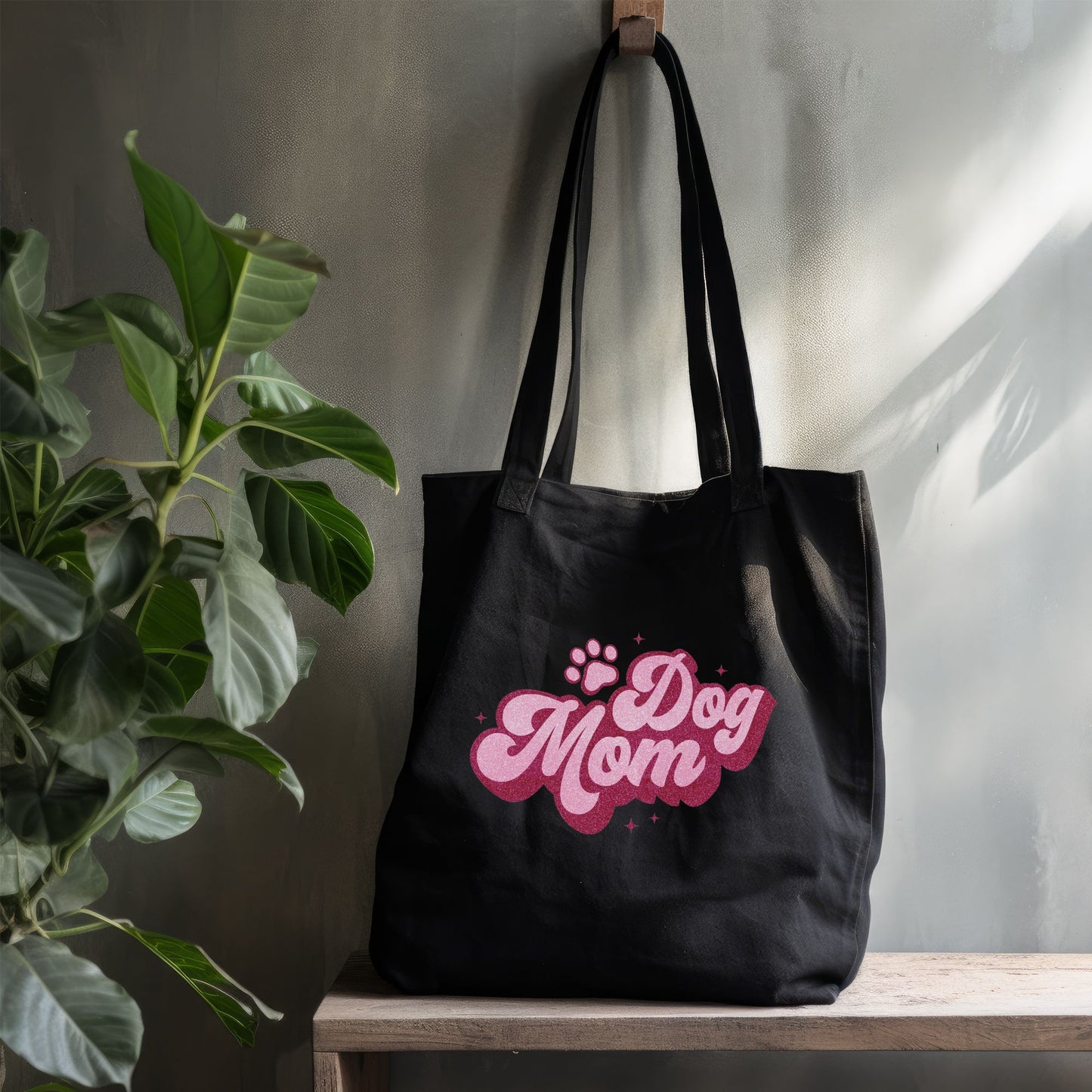 Retro Dog Mom Tote