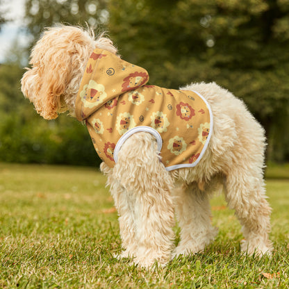 Yellow Lion Dog Hoodie