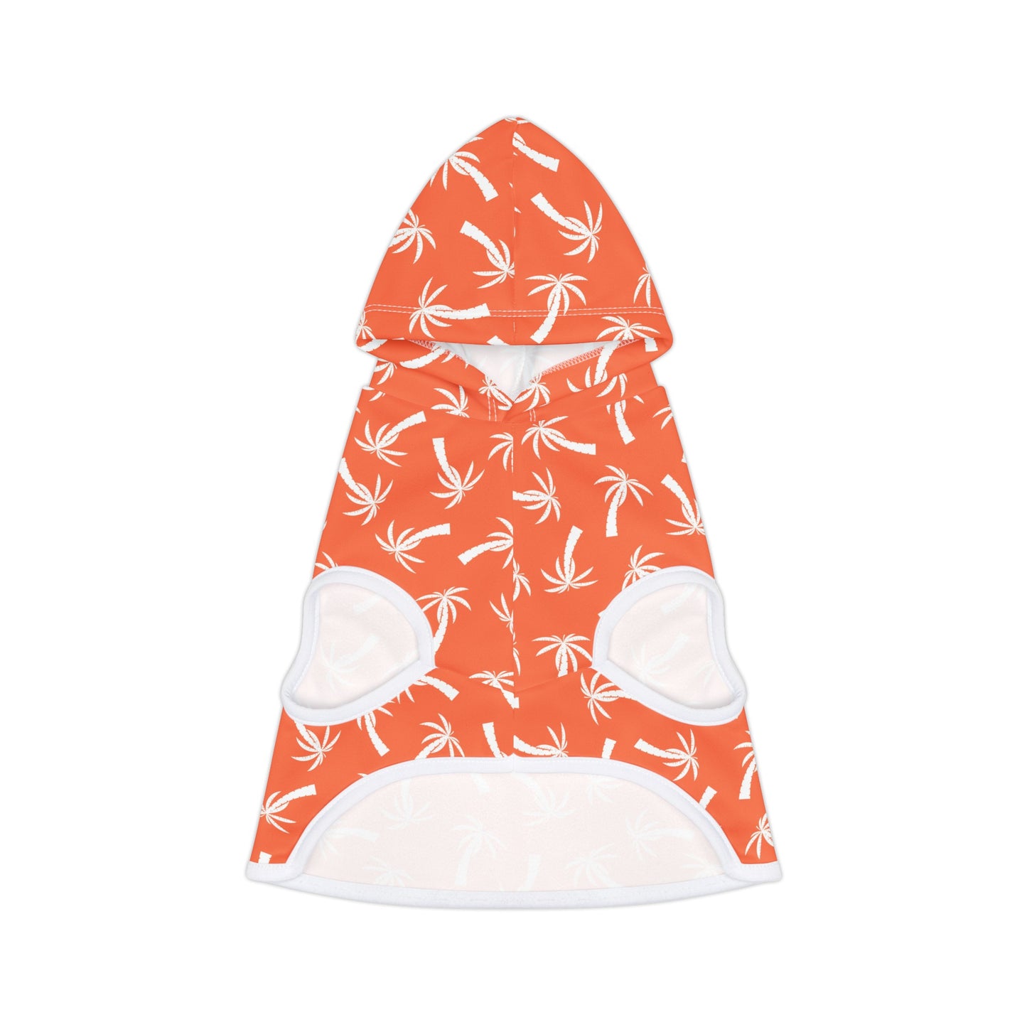 Orange Palm Tree Dog Hoodie