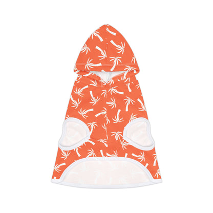 Orange Palm Tree Dog Hoodie