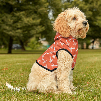 Orange Palm Tree Dog Hoodie