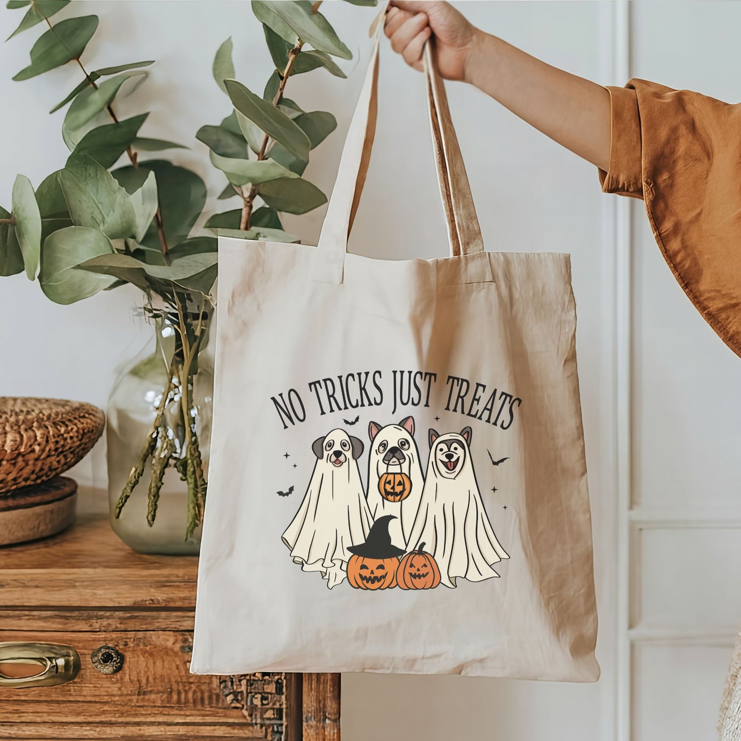 No Tricks Just Treats Tote