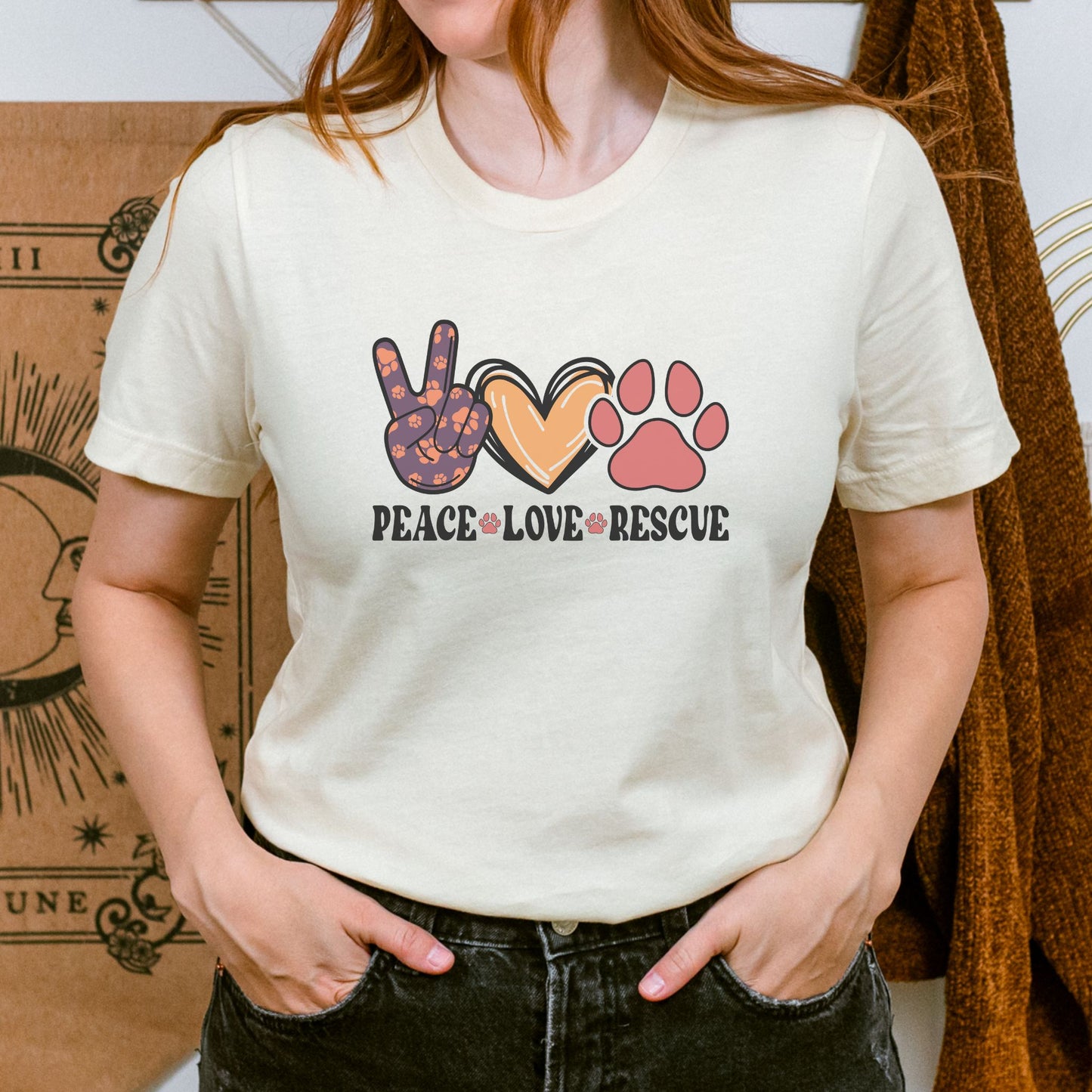 Peace Love Rescue Tee