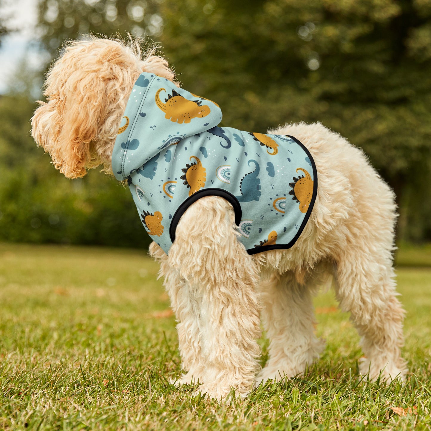 Boho Dinosaurs Dog Hoodie