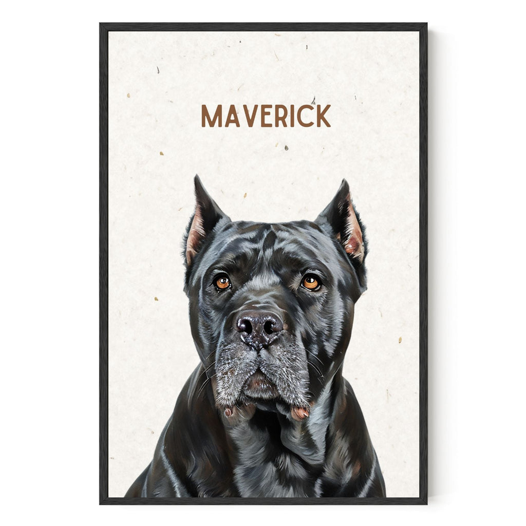Modern Custom Pet Portrait - Texture Limited Edition Artelo