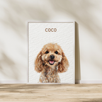Modern Custom Pet Portrait - Texture Limited Edition Artelo