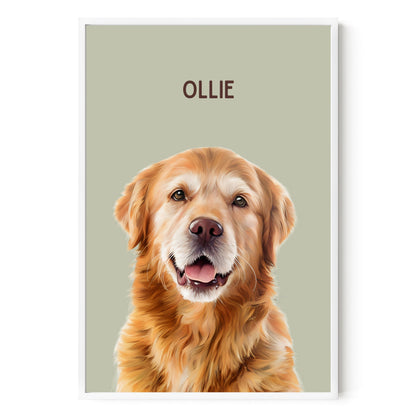 Modern Custom Pet Portrait