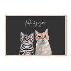 Multi Pet Custom Portrait - Two Pets Artelo