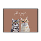 Multi Pet Custom Portrait - Two Pets Artelo