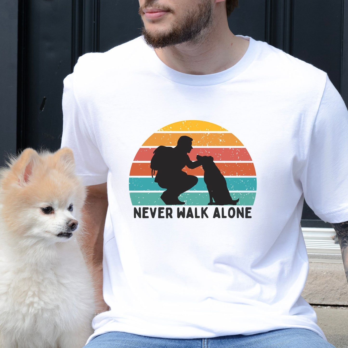 Never Walk Alone Dog Tee