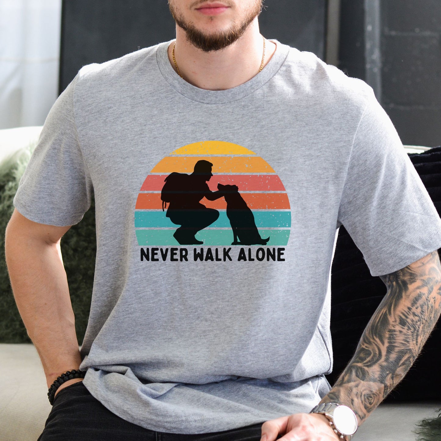 Never Walk Alone Dog Tee