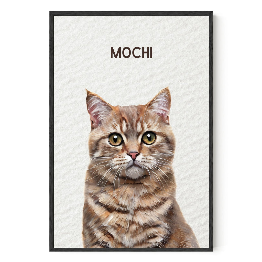 Modern Custom Pet Portrait - Texture Limited Edition Artelo