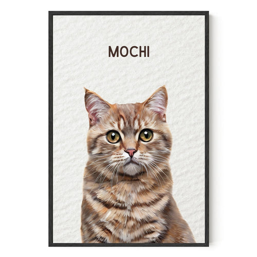 Modern Custom Pet Portrait - Texture Limited Edition Artelo