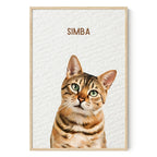 Modern Custom Pet Portrait - Texture Limited Edition Artelo