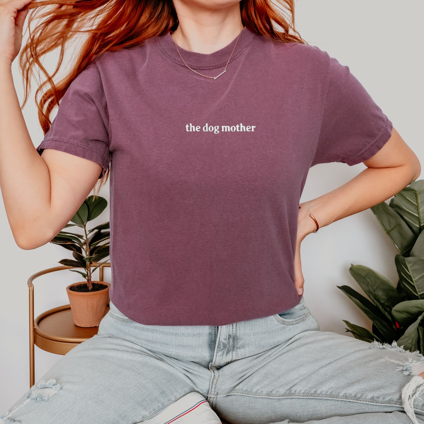 The Dog Mother Embroidered Tee