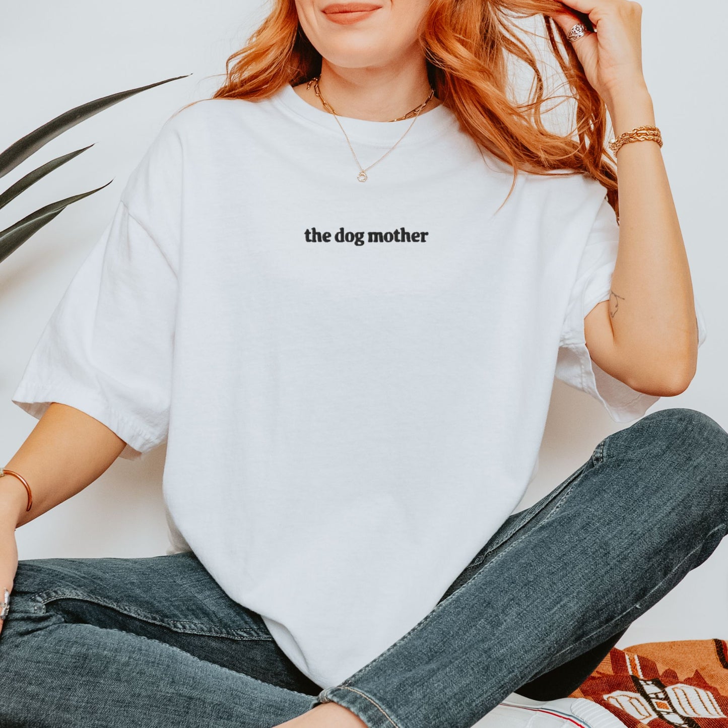 The Dog Mother Embroidered Tee