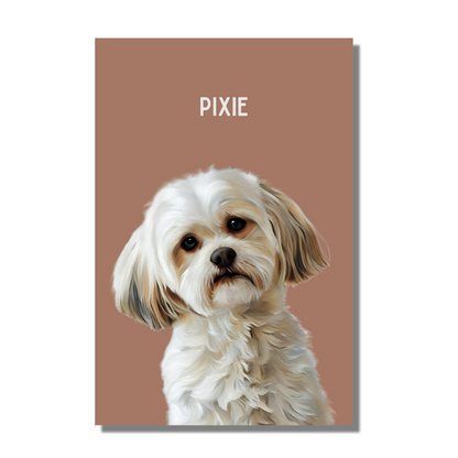 Modern Custom Pet Portrait