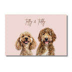 Multi Pet Custom Portrait - Two Pets Artelo